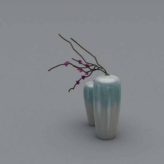 Spring Blossom Vase 3D model