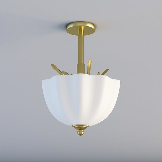 Stylish Pendant Light 3D model for Contemporary Spaces