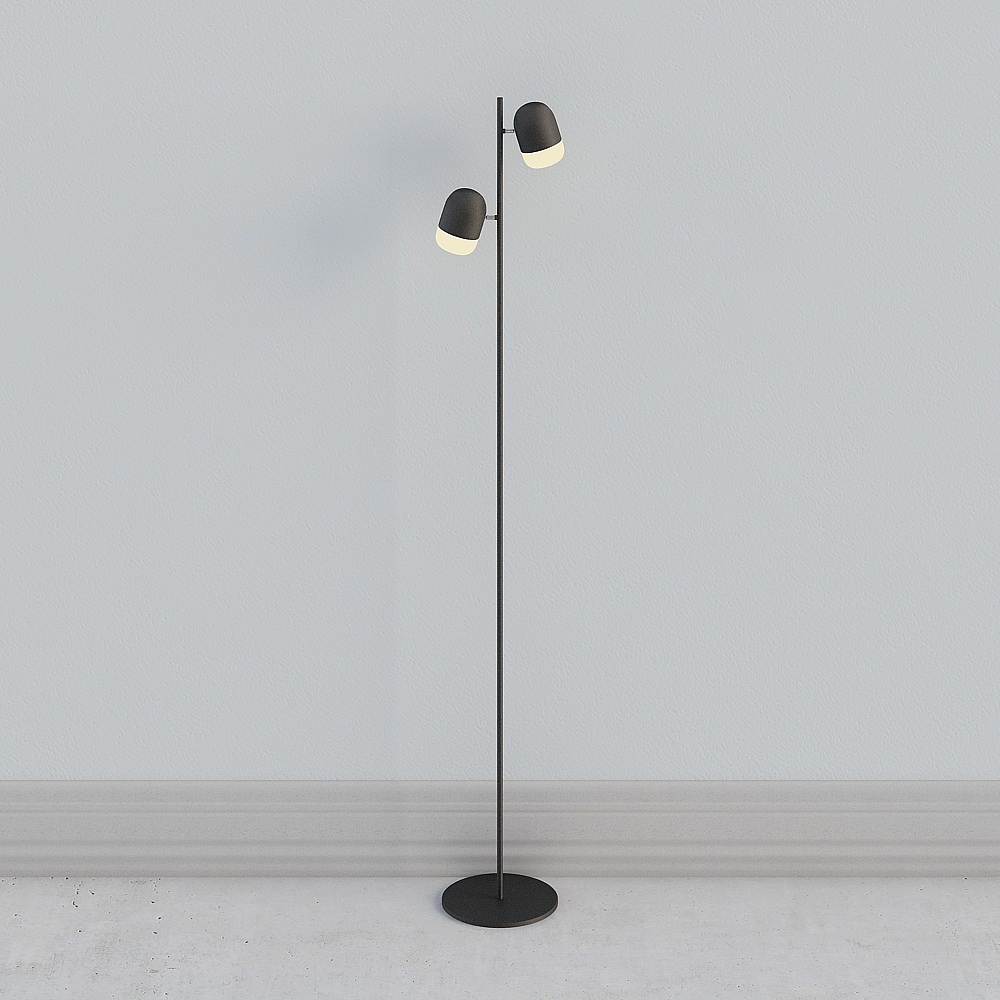 Black floor lamp