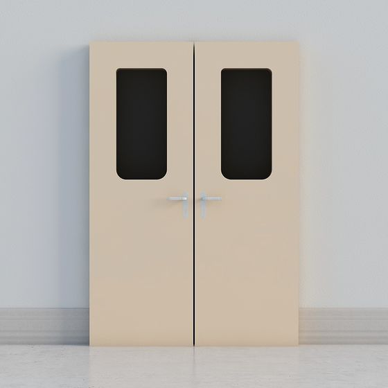 Modern Double Door 3D Model