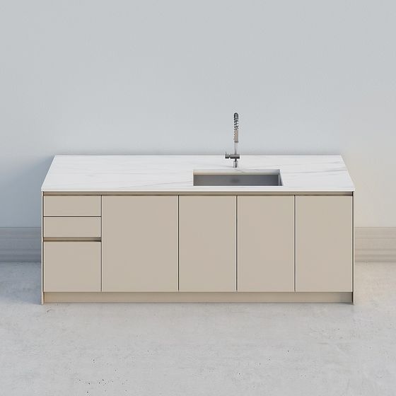 Urban Minimal Sink Cabinet 3D model