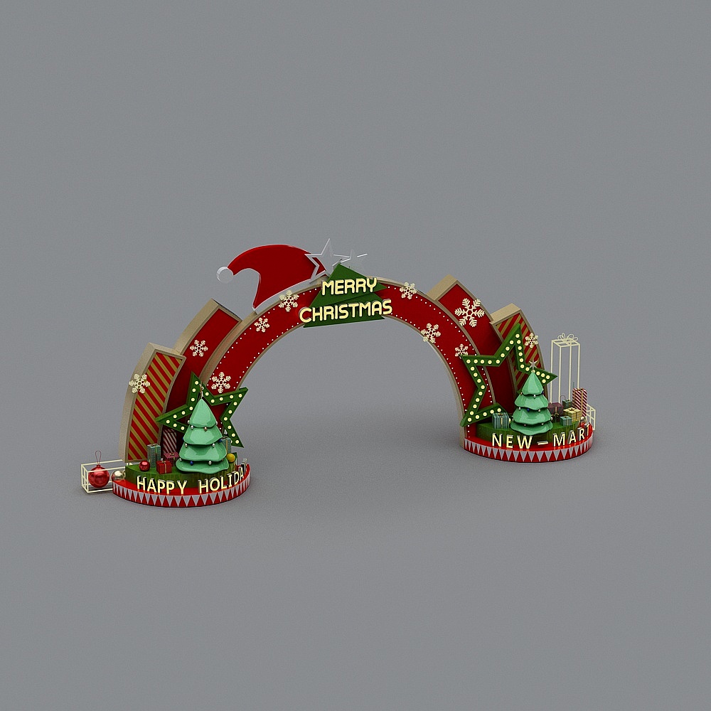 Christmas - Archway 3D Model ID-772669-2