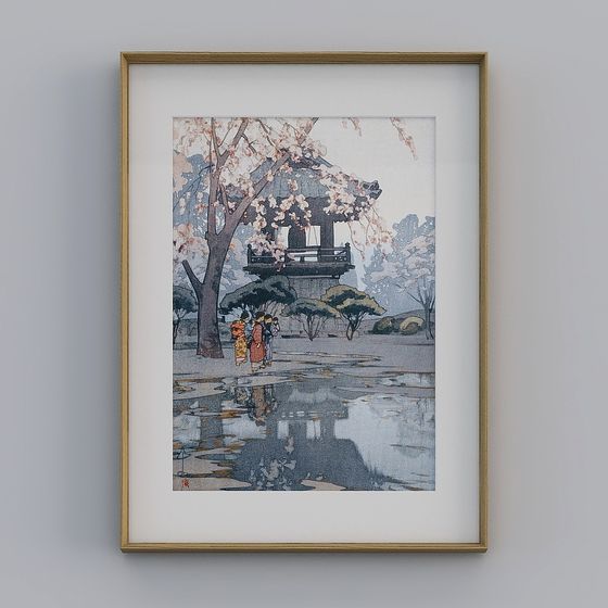 Cherry Blossom Pavilion 3D model