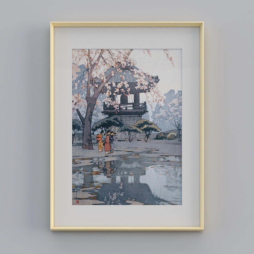 Kippel's flagship Japanese restaurant has a vertical log frame of 62x84cm prayer tmls-yz-gg-lh-2