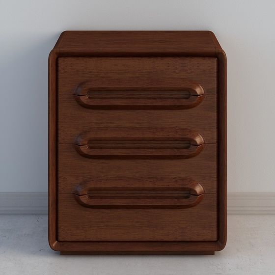 Vintage Style Nightstand 3D model for Modern Interiors