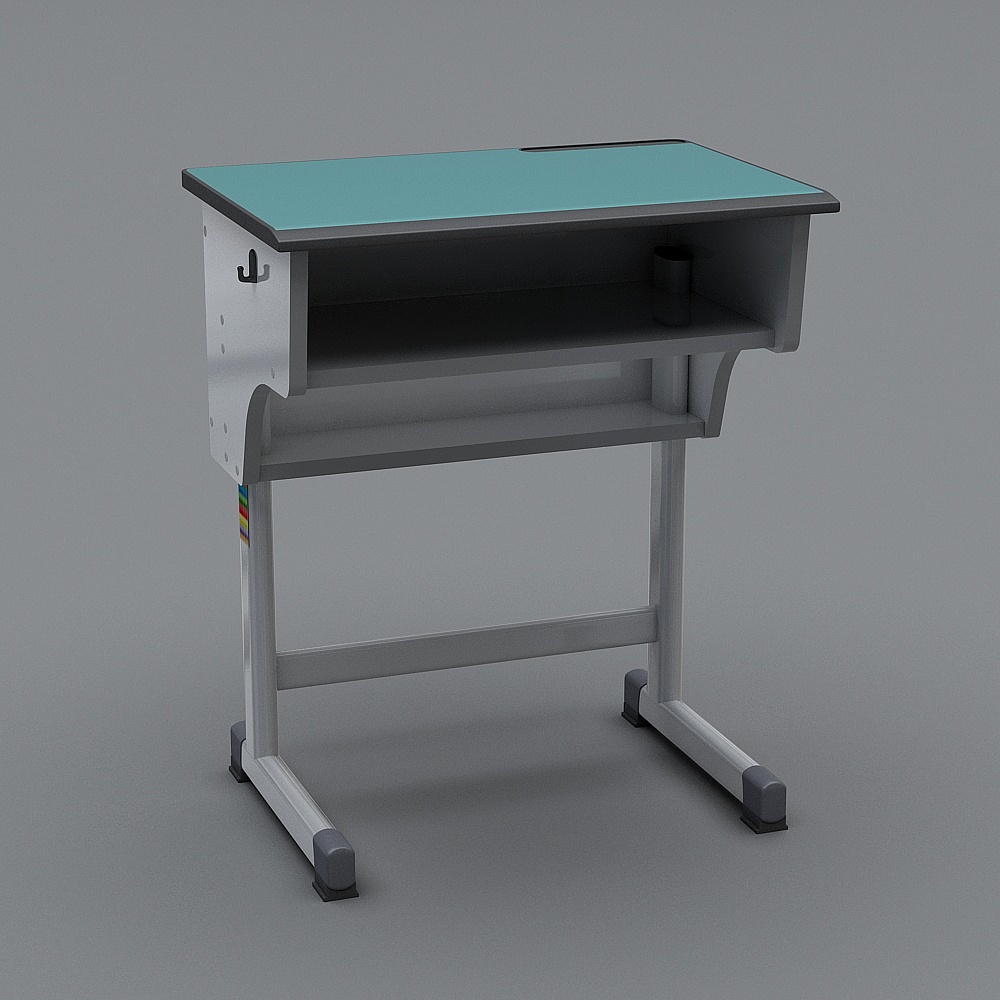 Minimalist Classroom Desk 3D model