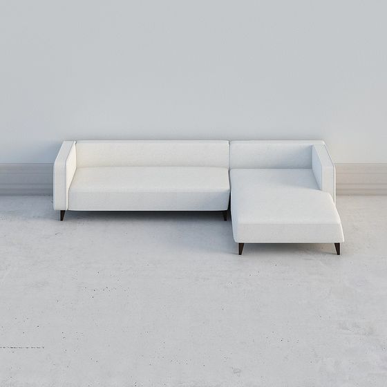 Minimalist High-Detail Sofa 3D Model