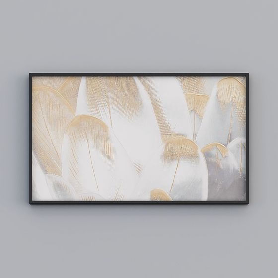 Feather Frame 3D Model for Artistic Design