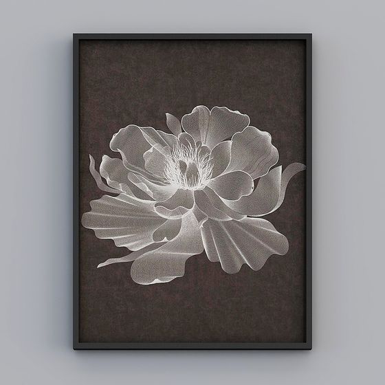 Shadow Blossom 3D model - Unique Low Poly Design