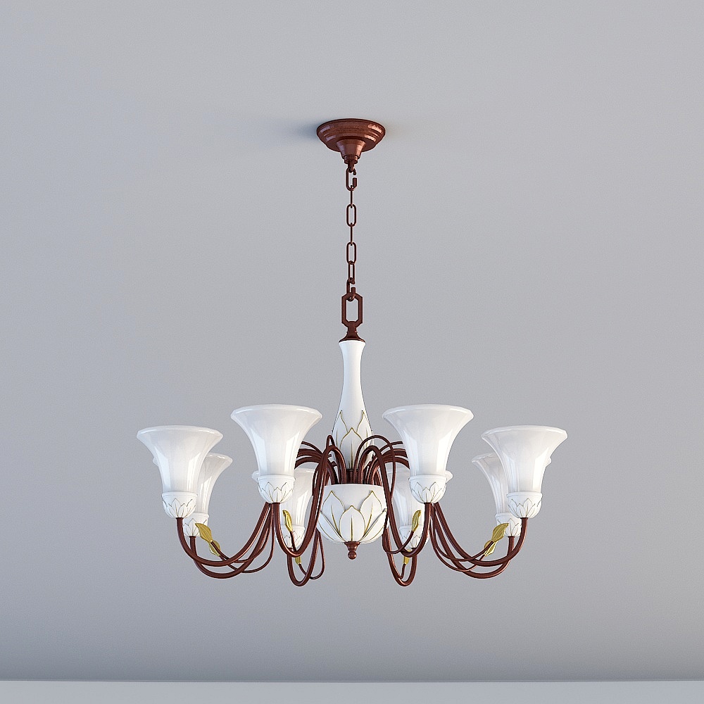 โคมไฟแปดหัวหรูหรา Saint Gabriel RJ-L128 W9600 x H570