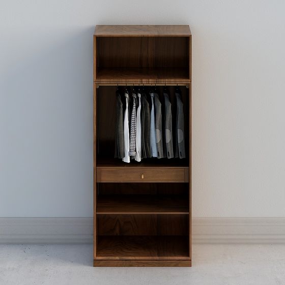 Modern Minimalist Wardrobe 3D model