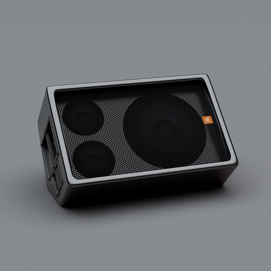 Stylish Low-Poly 3D Speaker Model for Designers