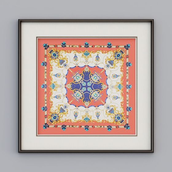 Mandala Tapestry 3D model