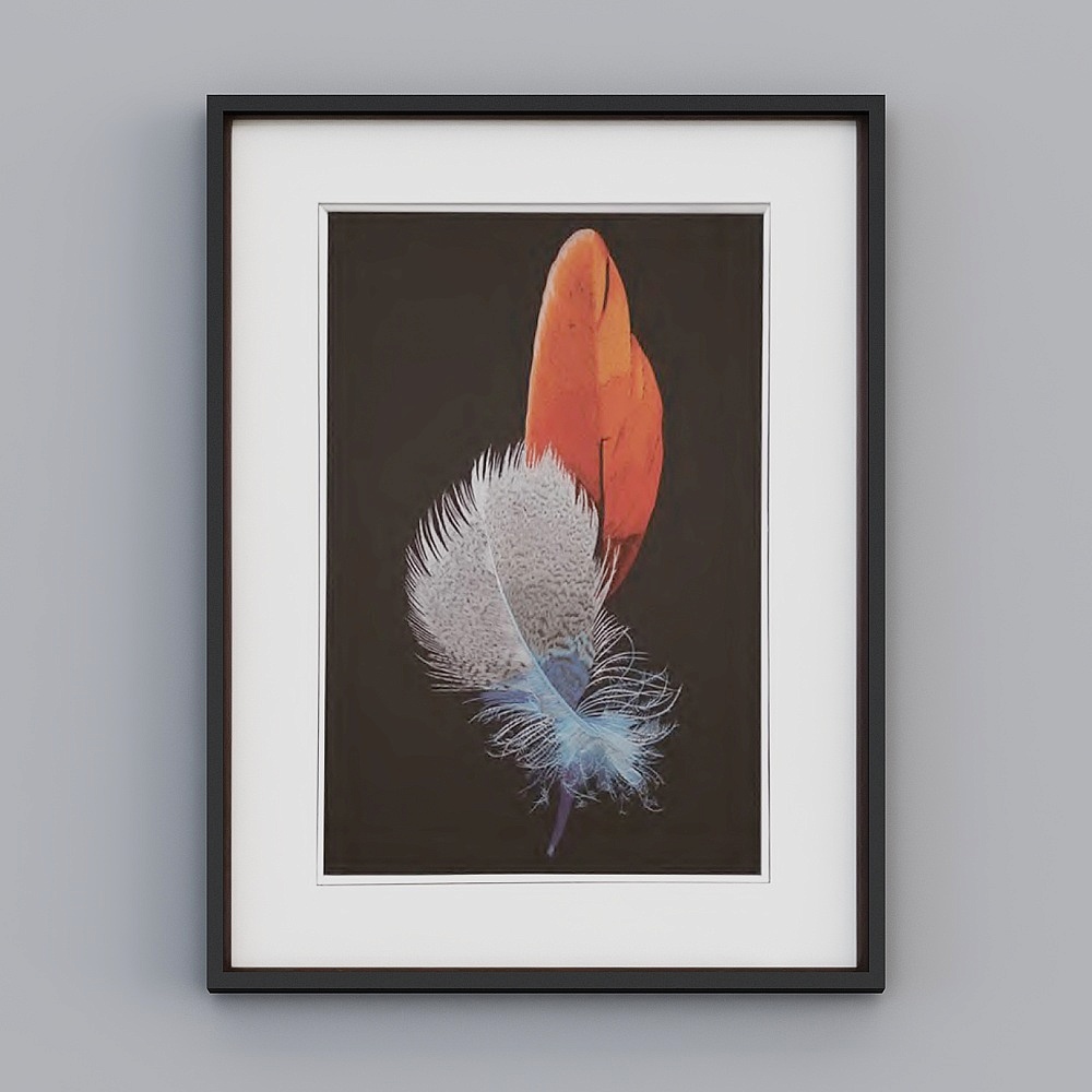 Elegant Feather 3D Model for Creative Projects