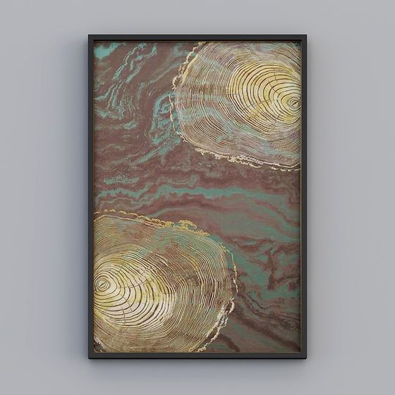 Elland hochend dekoratives Gemälde, Boutique-Stickerei, neue chinesische Dreidimensionale Stickerei, Baumrad, abstrakte Kunst, nordisches Wohnzimmer, Esszimmer, Schlafzimmer, Sofa, Kopfteil, modernes luxuriöses hängendes Gemälde