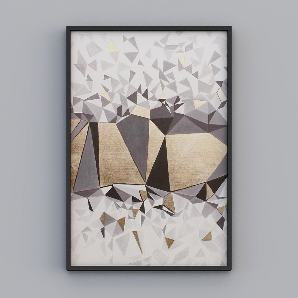 Abstract Geometric Frame 3D model