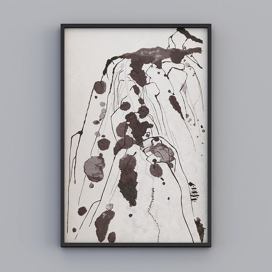 Abstract Ink Blot 3D model