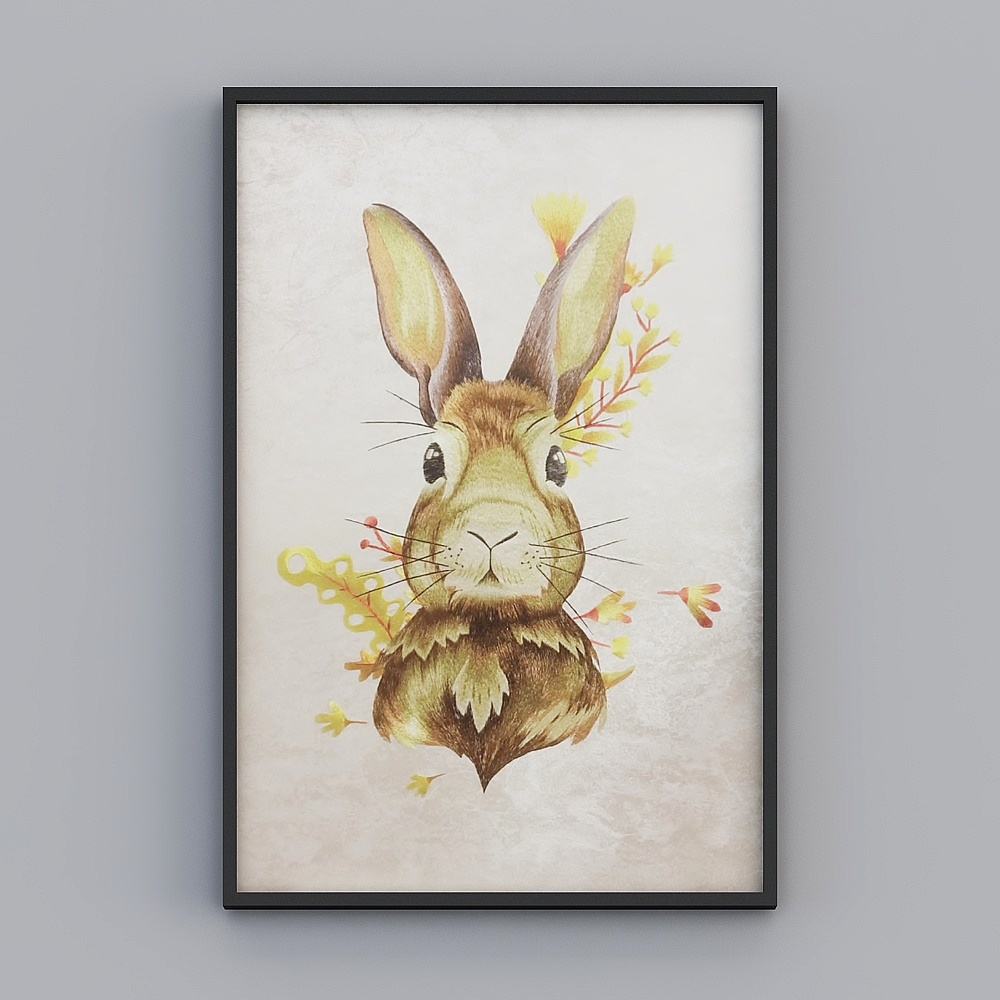 Forest Spirit 3D model - Cute Rabbit in Serenity