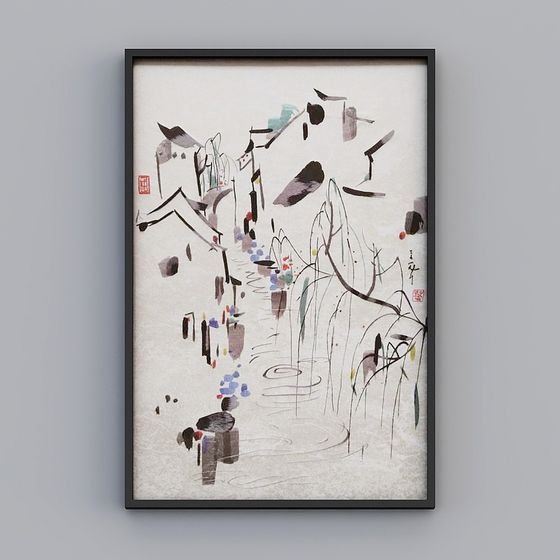 Ink Pond 3D Model with Unique Charm