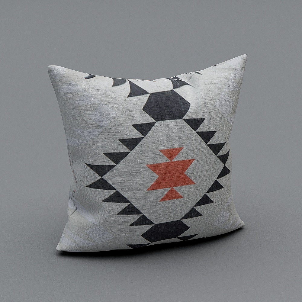 Geometric Low-Poly Pillow Cover 3D model