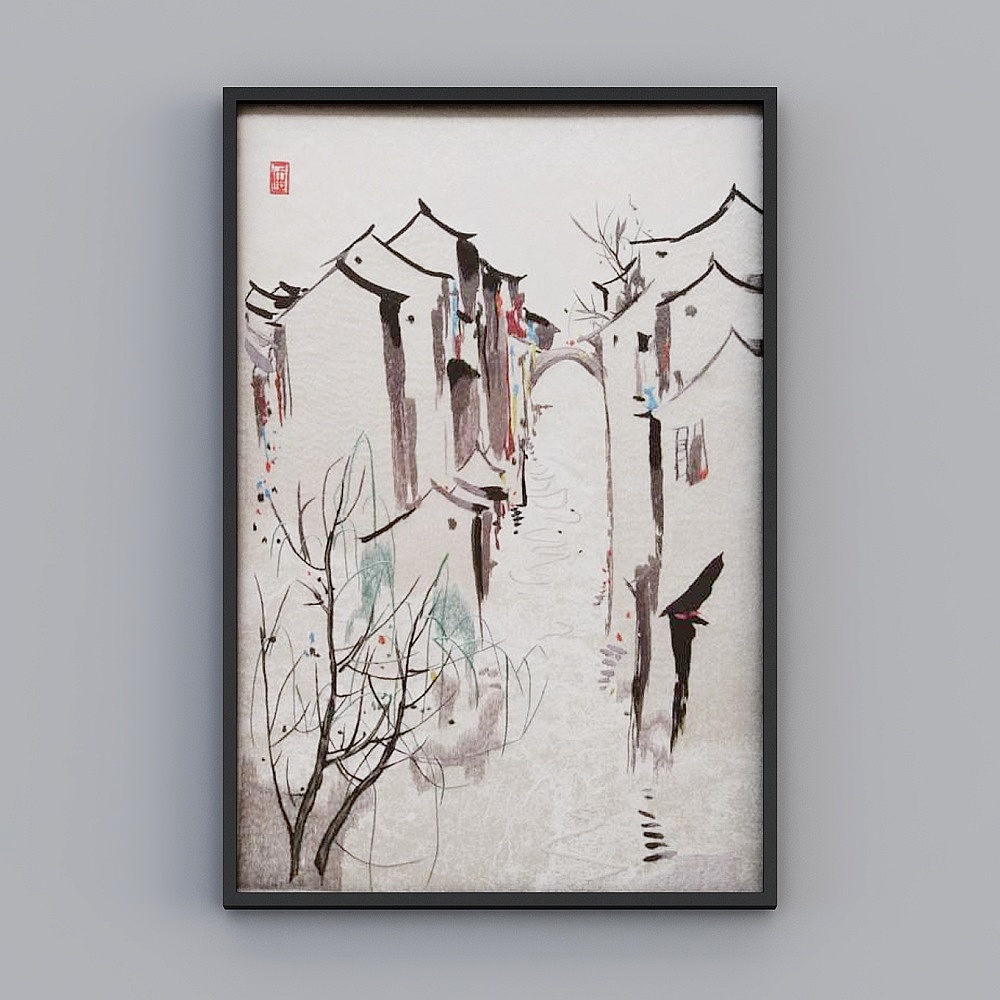 Elland decorated painting