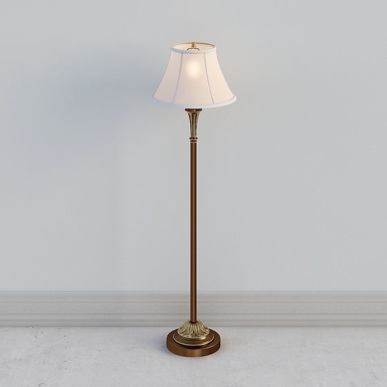 Earth Color Floor Lamp 3D Model