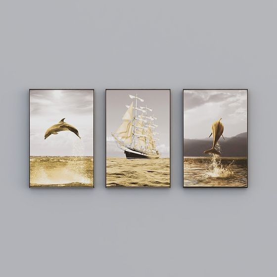 Ocean Symphony Triptych 3D model