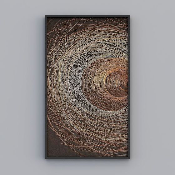 Spiral Eye 3D model - Low Poly Design