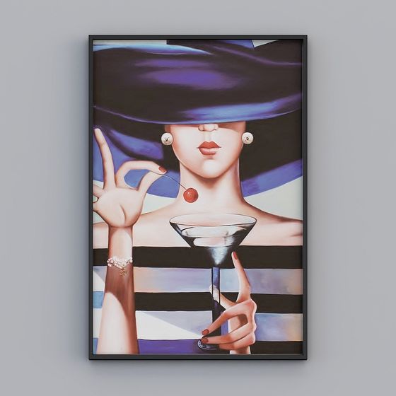 Vintage Modern 3D Model with Elegant Character Design