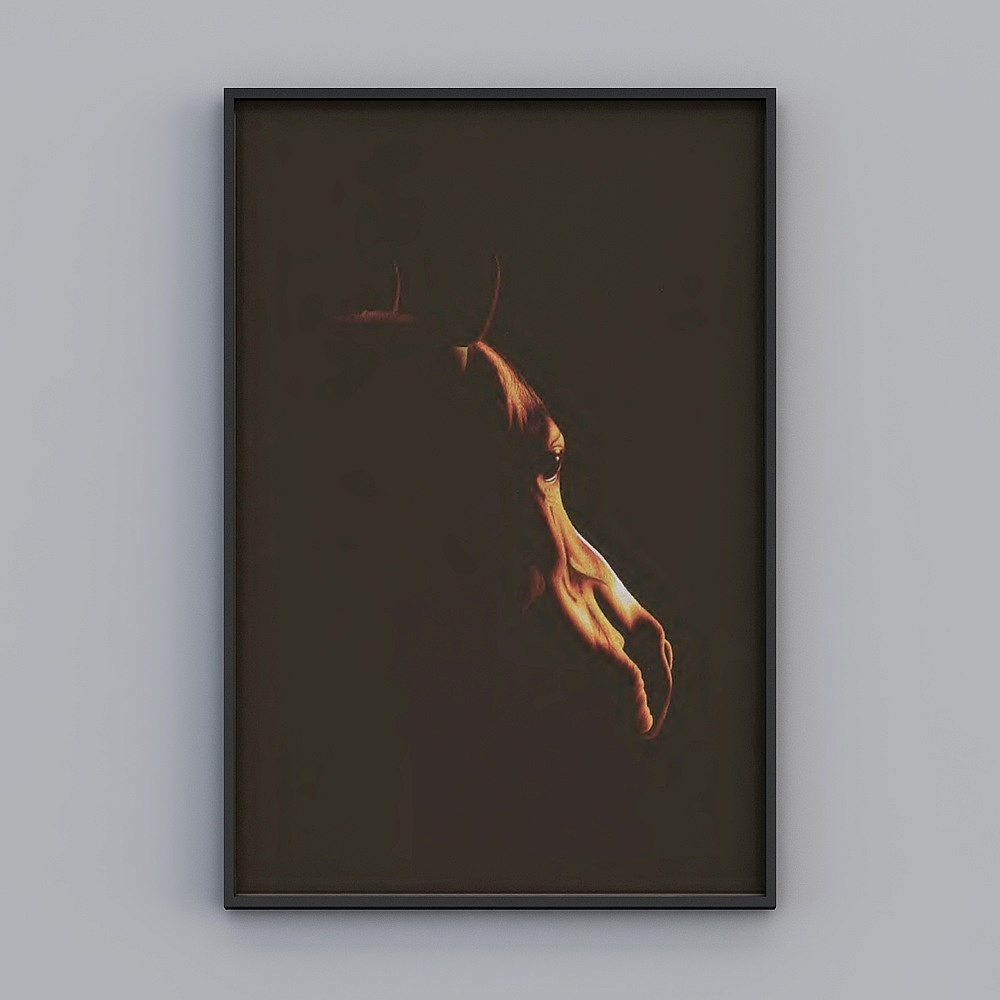 Ghostly Horse 3D model - Low Poly Meets High Detail