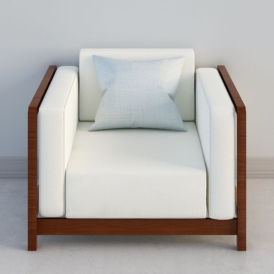 Modern Low-Poly Sofa 3D model