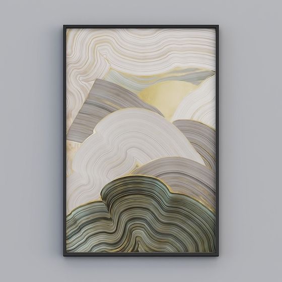 Abstract Low-Poly Mountain 3D Model for Creative Projects