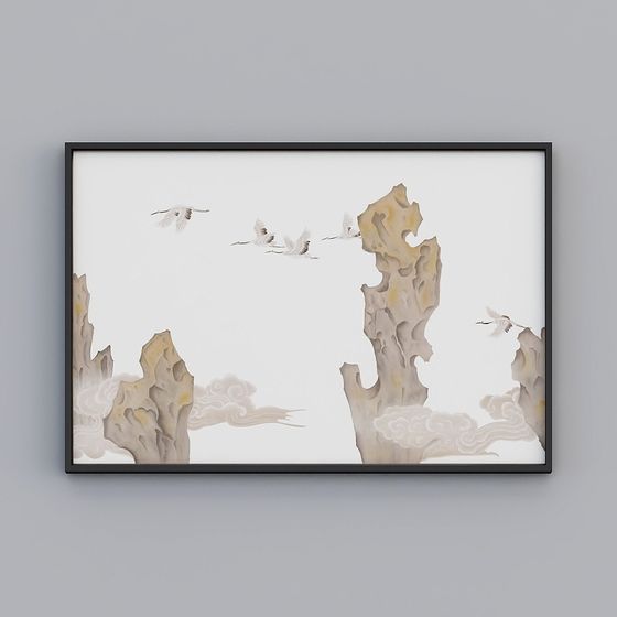 Elegantly Crafted Cranes 3D Model