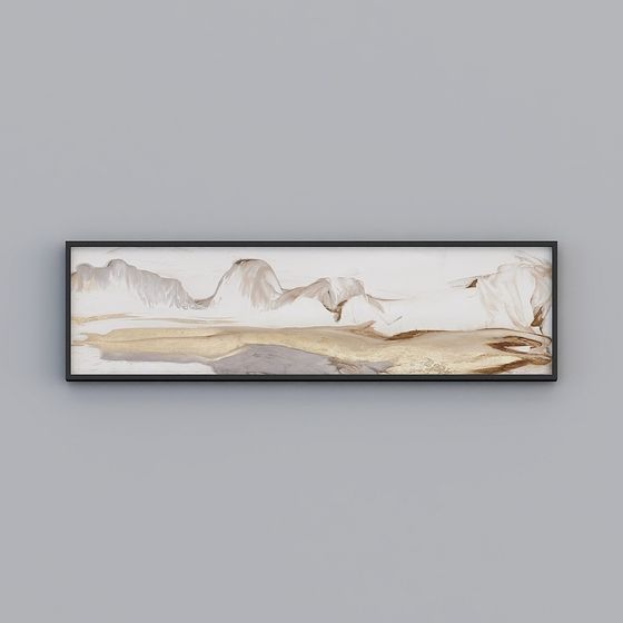 Stylish Abstract Mountain 3D Model for Creative Spaces