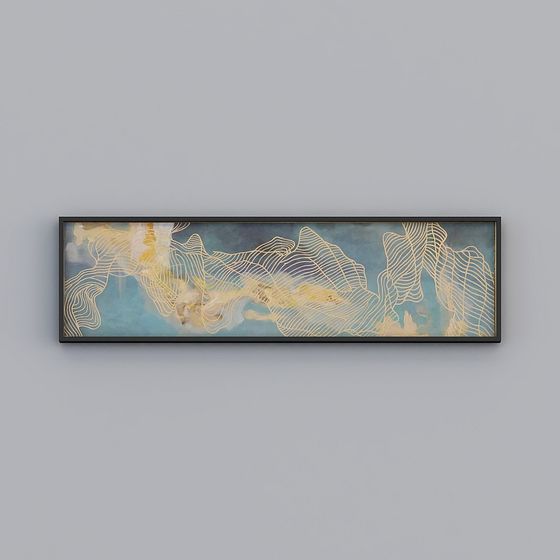 Flowing Cloud Frame 3D model for Designers and Developers