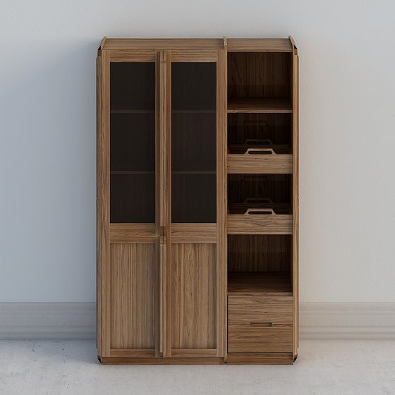 Modern Minimalist Bookshelf 3D model