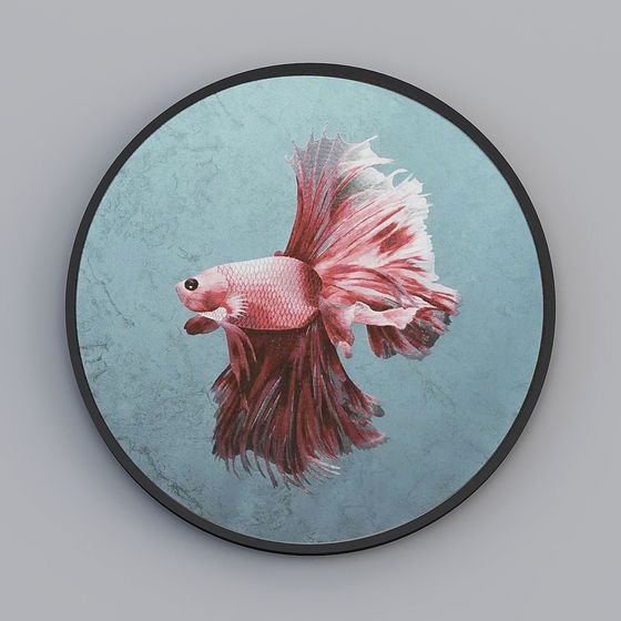 Vivid Betta Fish 3D model for Creative Projects