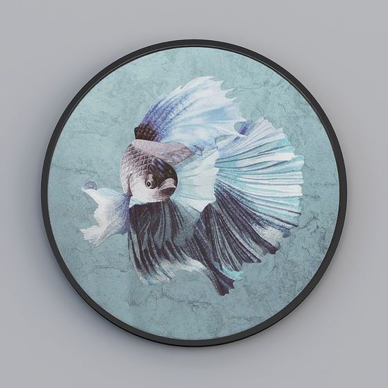 Surreal Low-Poly Betta Fish 3D Model
