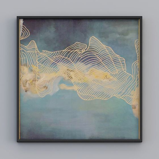 Abstract Mountains 3D Model