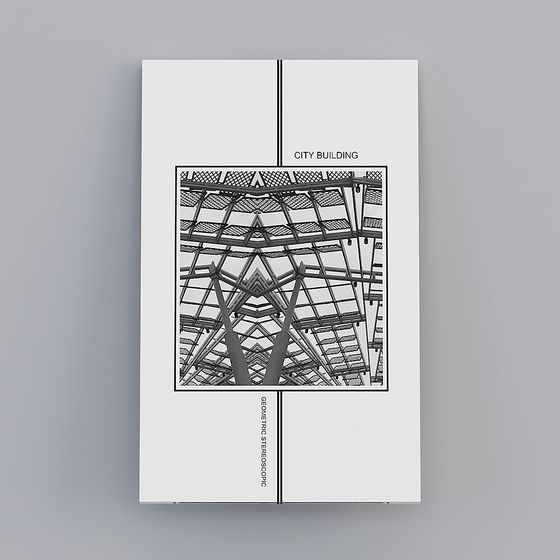 Geometric City Building 3D model