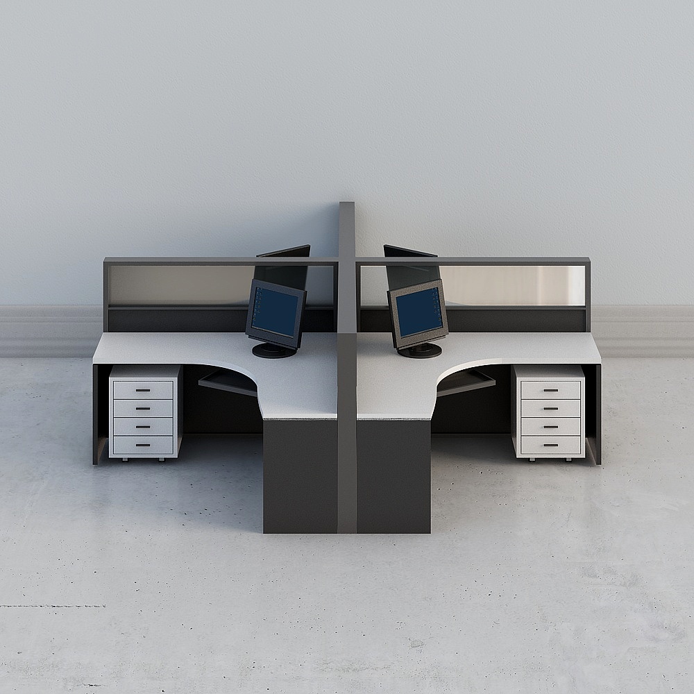 Position de travail à écran croisé