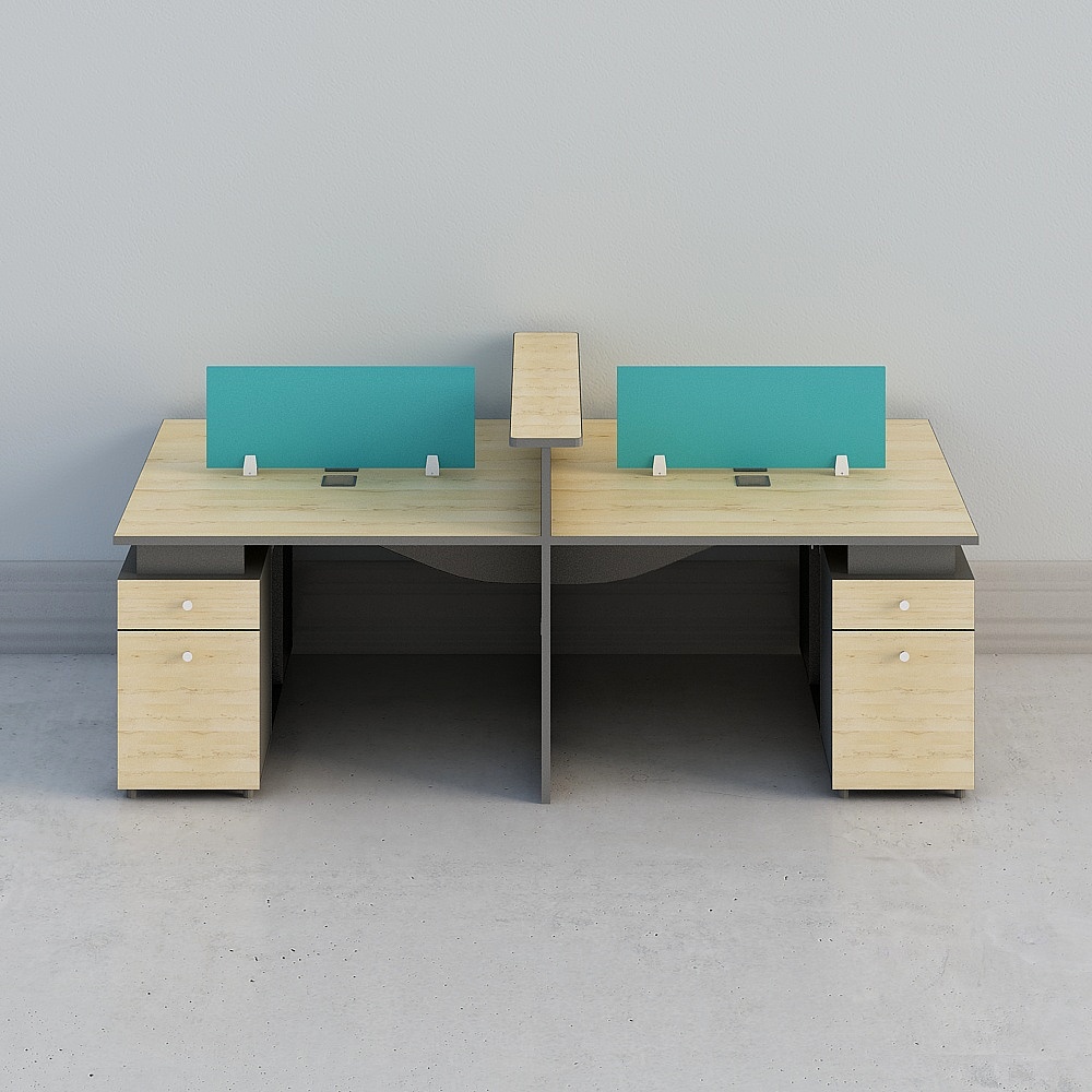 The new combination table 0001 office desk for 4 seats