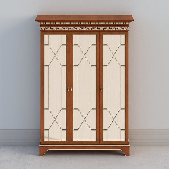 Elegant Classic Wardrobe 3D Model