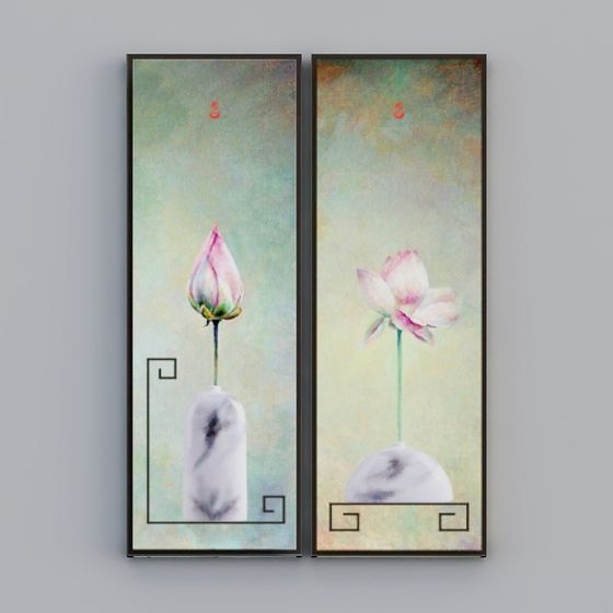 Dreamy Low-Poly Lotus 3D Model