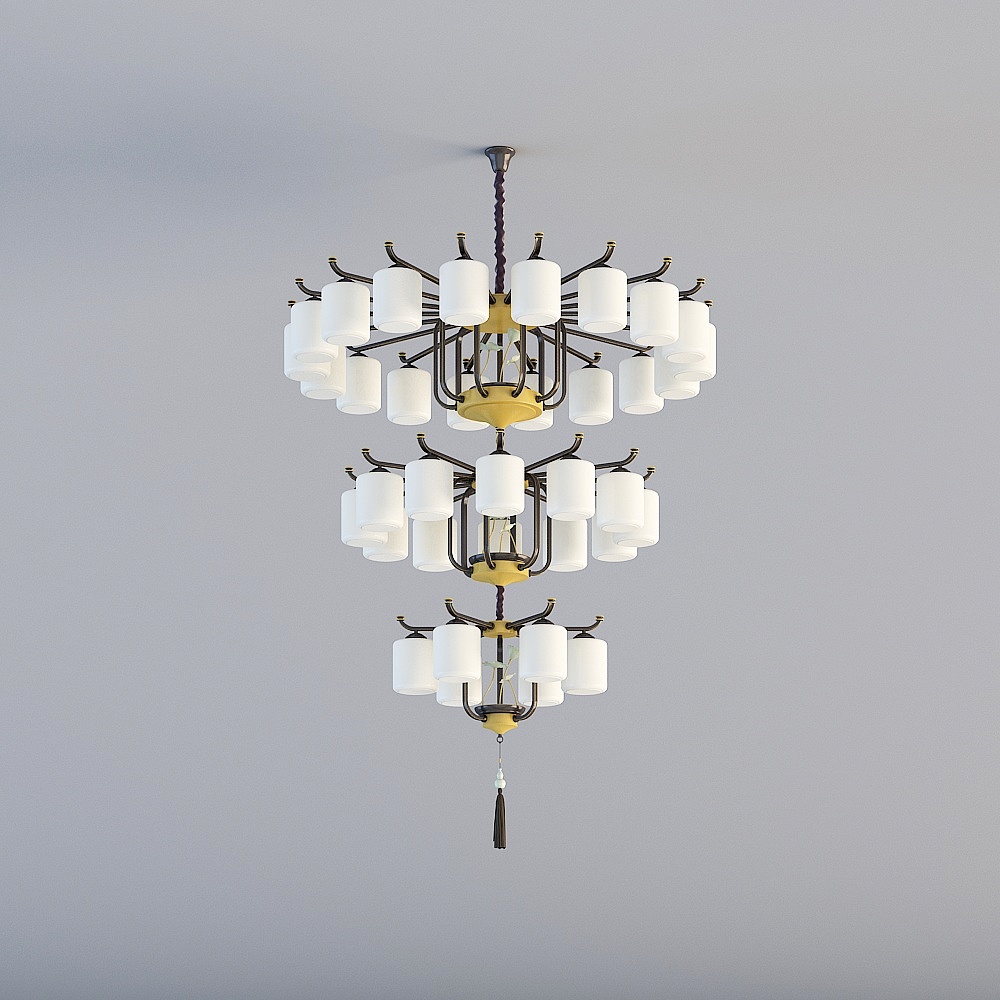 Colorful - New Chinese - Villa Chandelier - WXD23160-18 plus 12 plus 6 Holly