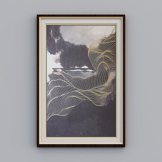 Fluid Dance 3D model - Abstract Art Design