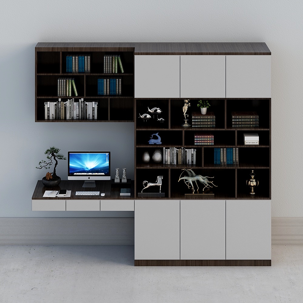 Urban Study Room 3D model for Modern Aesthetics