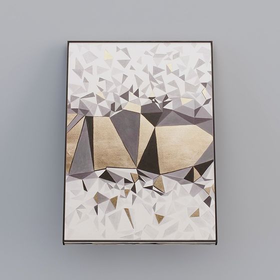 Abstract Geometric Frame 3D model