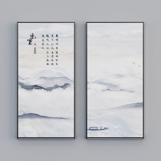 Low-Poly Mountain Water Scene 3D model for Creative Projects