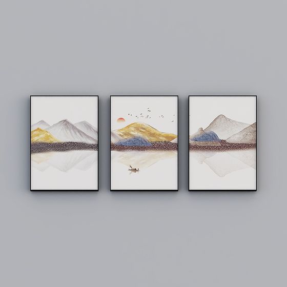 Tranquil Landscape 3D Model Collection